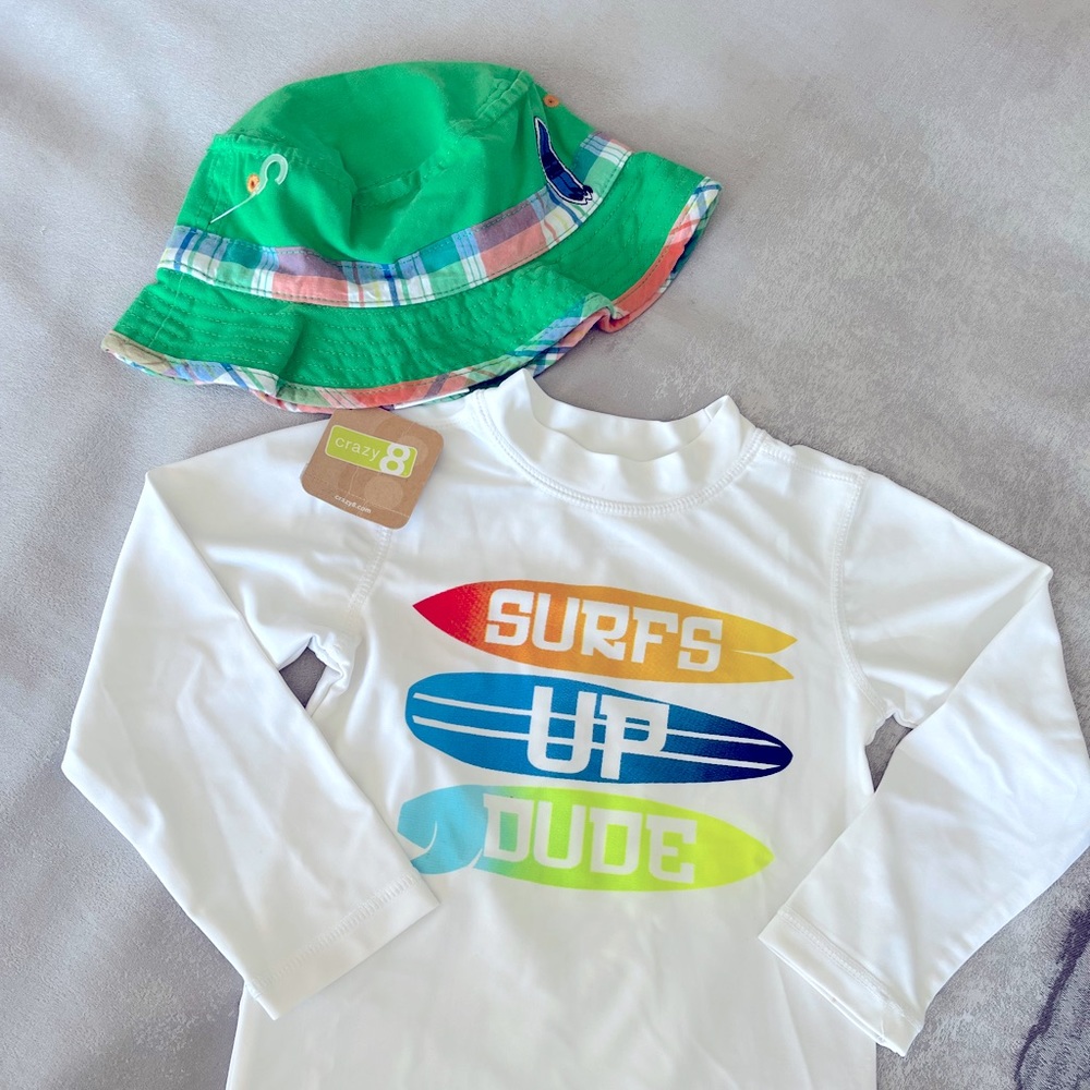 SUMMER is Coming. Swim Shirt and Hat